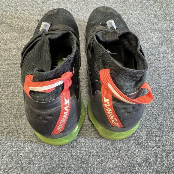 Nike Air Vapormax Shoes‎ Men US 8.5 Flyknit Black Volt Green Rare AH6834-007 - Picture 5 of 8